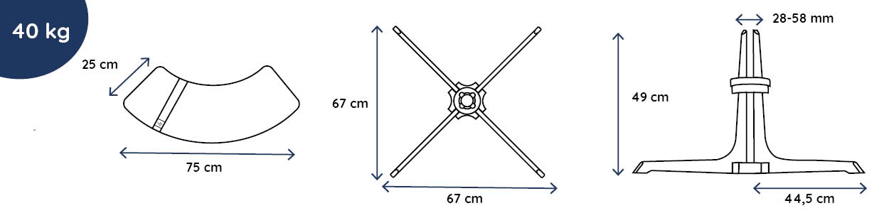 Baser original parasol base 40 kg specifications