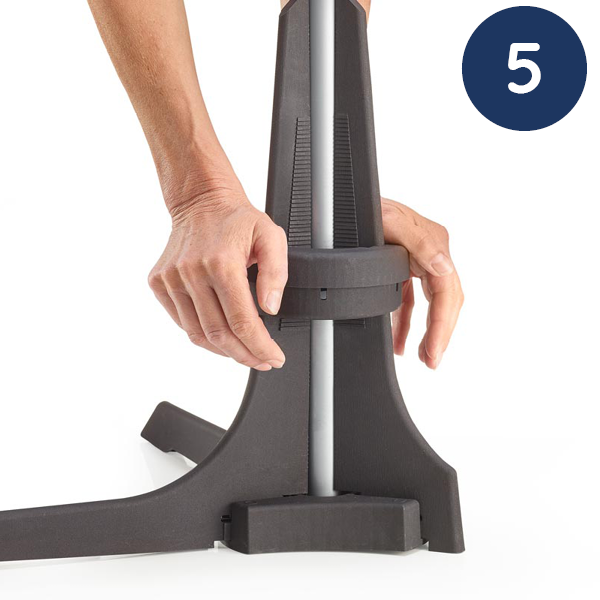 Baser half parasol assembly guide step 5 push the ring down with all your weight