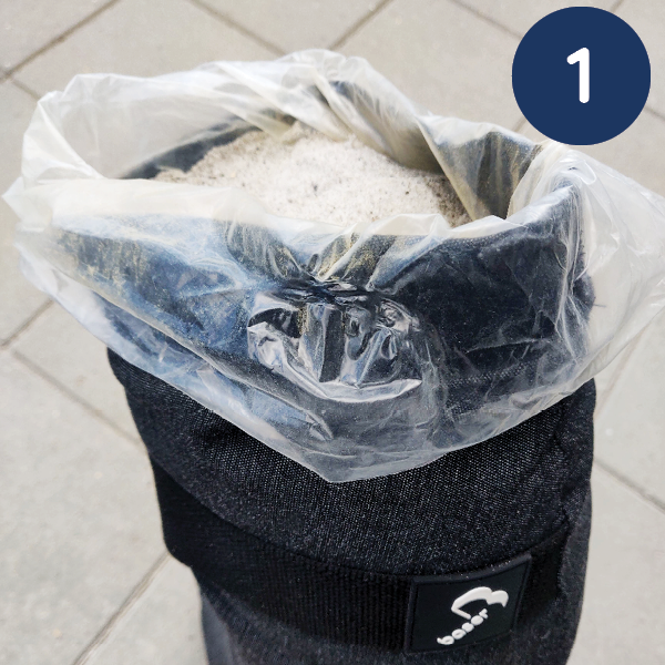 How to fill the Baser sandbags step 1: Fill them all to the top